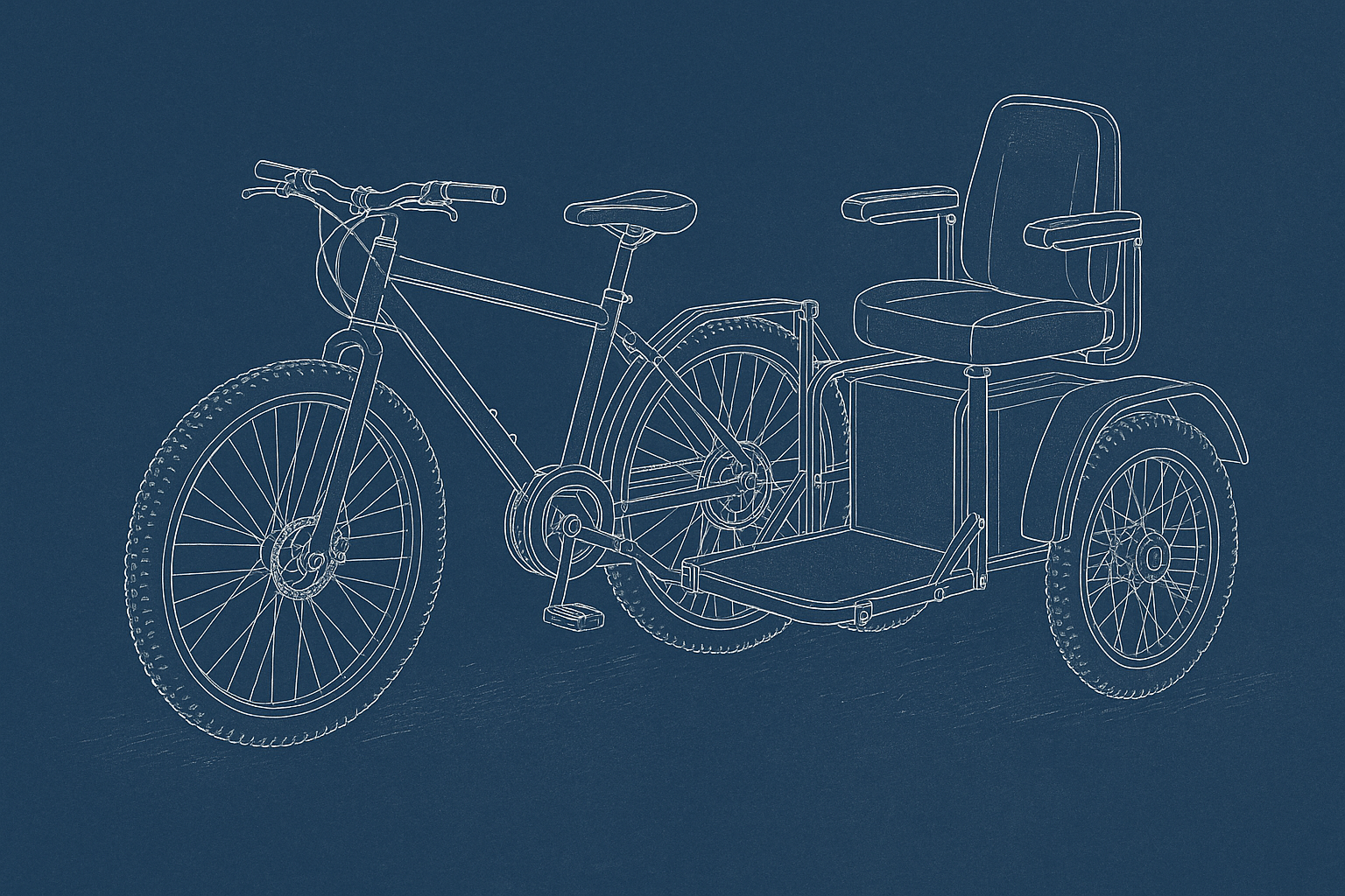 Illustration indicating what the setup could look like without the canopy.